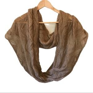 BP Infinity Knit Scarf Beige Brown